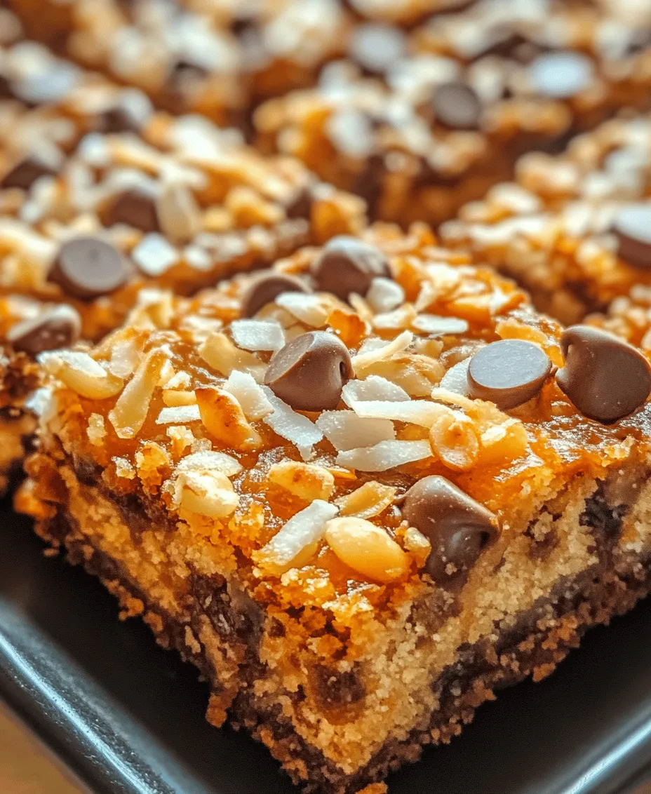 Layered desserts have taken the culinary world by storm, captivating dessert lovers with their rich textures and delightful flavors. Among these delightful creations, 7 Layer Coconut Magic Bars stand out as a quintessential indulgence. This enchanting dessert, often found at potlucks, bake sales, and family gatherings, combines the irresistible flavors of chocolate, coconut, butterscotch, and a hint of nuttiness, all nestled within a buttery graham cracker crust.