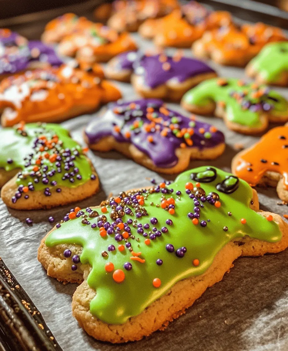 Creating the perfect cookie dough is the foundation for your Spooktacular Halloween Cookies. The first step involves mixing in food coloring to achieve the desired festive hues. It’s essential to evenly mix the food coloring into the dough. This ensures that each cookie has a vibrant, consistent color. If you want to create a gradient effect, consider dividing your dough into portions and coloring each one differently. This not only adds visual interest but also makes for a fun baking experience.