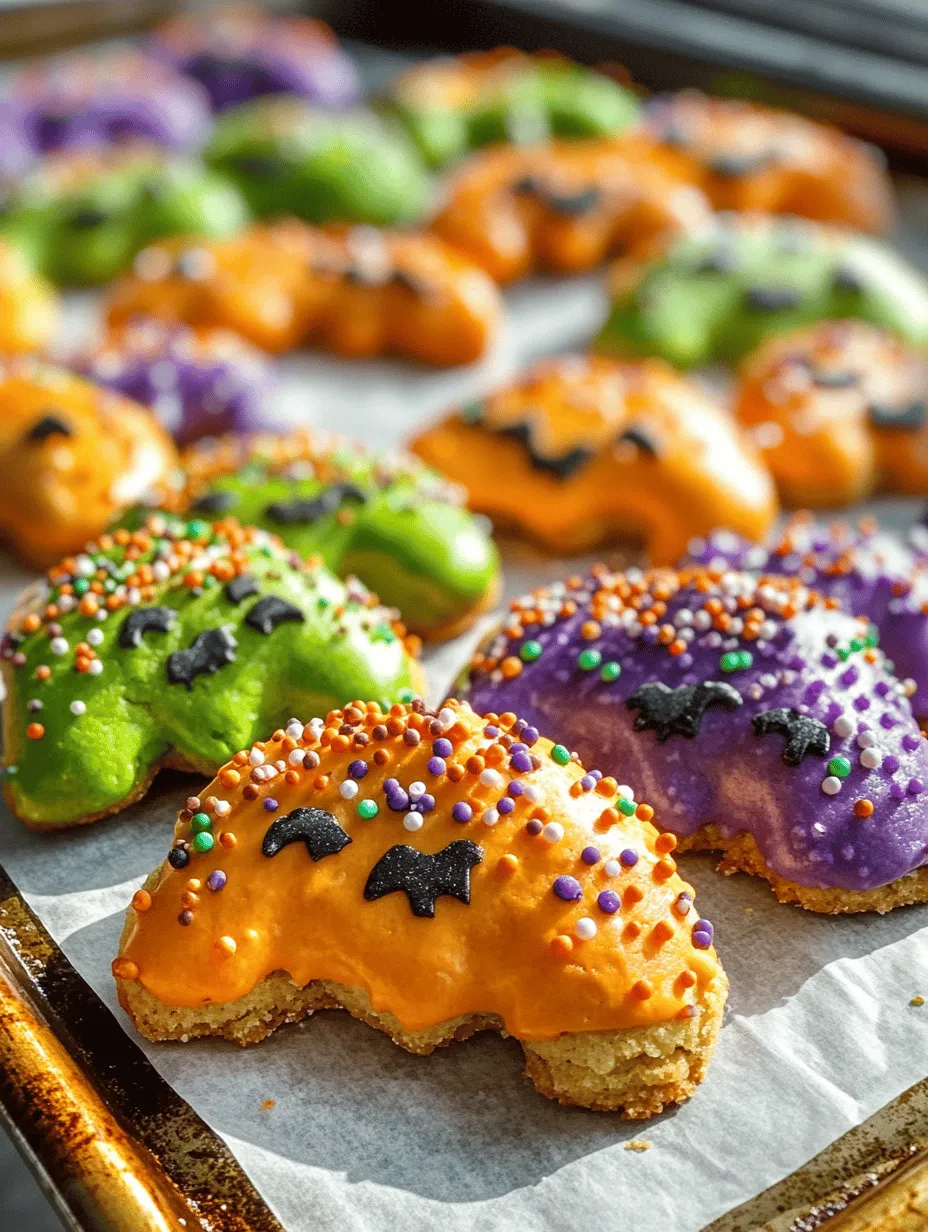 Creating the perfect cookie dough is the foundation for your Spooktacular Halloween Cookies. The first step involves mixing in food coloring to achieve the desired festive hues. It’s essential to evenly mix the food coloring into the dough. This ensures that each cookie has a vibrant, consistent color. If you want to create a gradient effect, consider dividing your dough into portions and coloring each one differently. This not only adds visual interest but also makes for a fun baking experience.