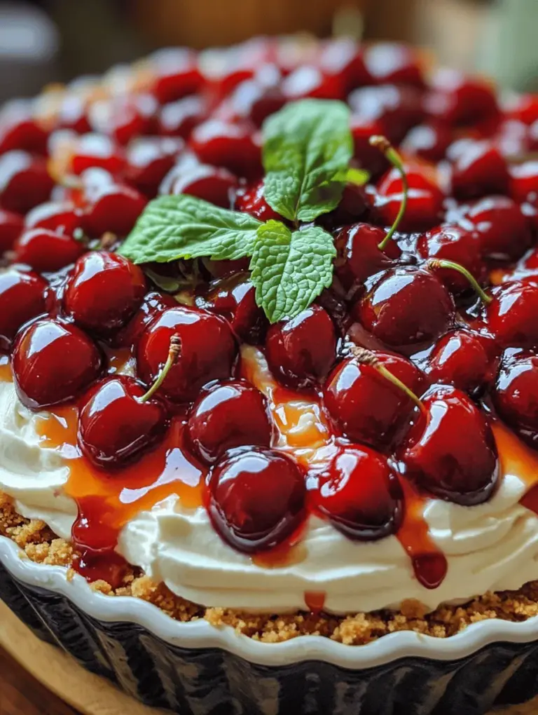 Classic Cherry Delight is more than just a dessert; it’s a nostalgic treat that evokes fond memories of family gatherings, summer picnics, and cozy evenings spent with loved ones. This layered dessert features a delightful combination of sweet cherries, creamy layers, and a crumbly crust that makes it a perfect ending to any meal. Whether you’re reminiscing about childhood desserts or trying to impress guests with a homemade treat, Classic Cherry Delight brings a sense of comfort and joy to the table.