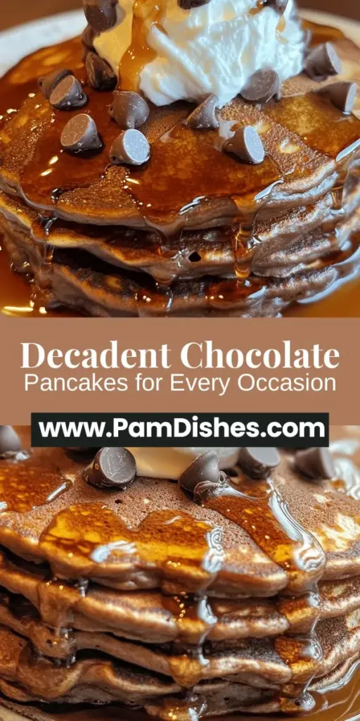 Indulge in the ultimate treat with these amazing chocolate pancakes! Soft, fluffy, and rich in cocoa, they're perfect for any occasion—be it brunch with friends or a cozy family breakfast. Customize them with chocolate chips, berries, or nuts and top them with syrup or whipped cream for a decadent experience. Follow our simple recipe for delightful pancakes that will leave everyone asking for more! #ChocolatePancakes #PancakeRecipe #BreakfastGoals #DessertLovers #BrunchIdeas #ChocolateLovers