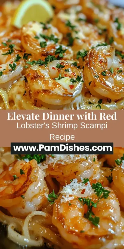 Dive into the delicious world of seafood with our Famous Red Lobster Shrimp Scampi Recipe! This classic dish features succulent shrimp in a rich, buttery garlic sauce, perfect for any occasion. Whether it's for a fancy dinner party or a cozy weeknight meal, this recipe will impress family and friends alike. Follow our step-by-step guide to create this unforgettable dish that brings coastal dining to your home. #ShrimpScampi #SeafoodRecipe #Foodie #CookingAtHome #DeliciousDinners #PastaLovers