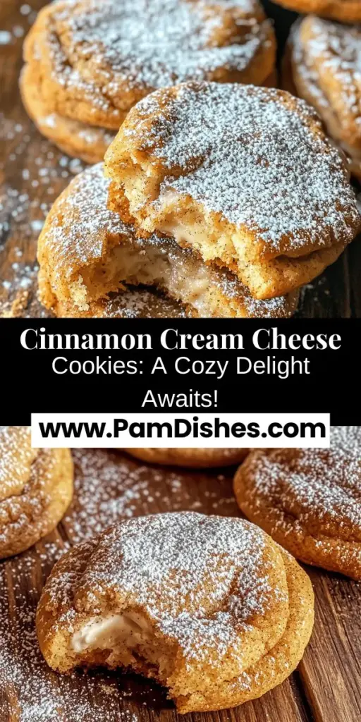 Embark on a sweet journey with Cinnamon Cream Cheese Delight Cookies! These delicious cookies blend the creamy goodness of cream cheese with aromatic cinnamon, creating a soft and inviting treat that's perfect for cozy afternoons or festive gatherings. Discover their rich history, health benefits of key ingredients, and a step-by-step guide to make your own at home. Indulge in nostalgia and comfort with every bite! #CinnamonCookies #BakingJoy #CookieRecipes #SweetTreats #ComfortFood