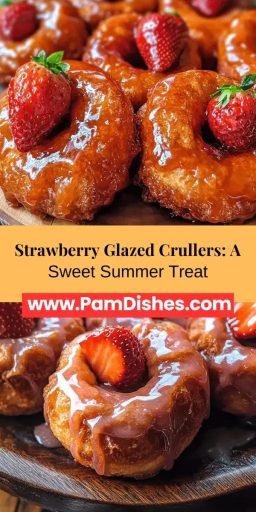 Indulge in the delightful experience of making homemade strawberry glazed French crullers! This timeless pastry features a light, airy texture paired with a vibrant strawberry glaze, making it the perfect summer treat. Learn the art of choux pastry, frying to golden perfection, and achieve that irresistible glaze. Perfect for brunch, coffee breaks, or dessert, these crullers will impress everyone! Try it and savor the joy of baking! #FrenchCrullers #StrawberryDessert #BakingFromScratch #SummerTreats #PastryLovers