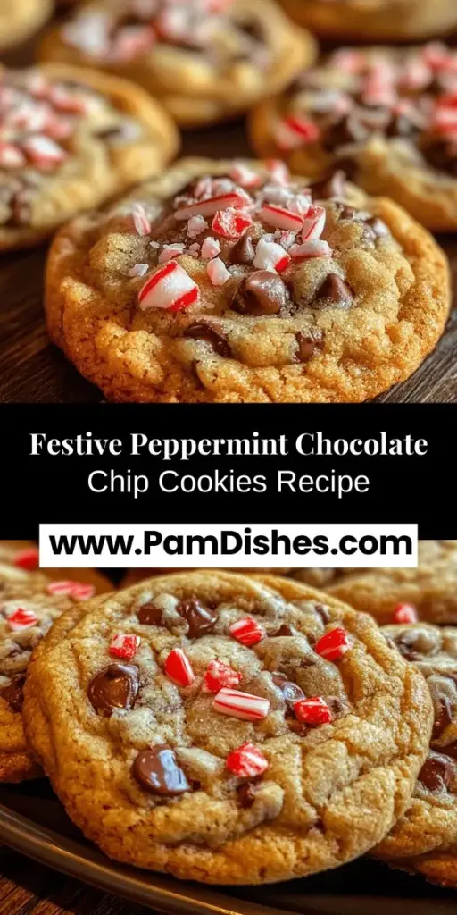 Get ready to celebrate the holiday season with these delightful peppermint chocolate chip cookies! A perfect blend of rich chocolate and refreshing peppermint makes these treats a festive favorite. With a step-by-step guide and tips for quality ingredients, you'll master the art of cookie baking in no time. Perfect for gifting, holiday parties, or cozy nights at home, these cookies are sure to bring joy to every occasion. #PeppermintCookies #HolidayBaking #FestiveTreats #CookieRecipes #BakingJoy #ChocolateMintDelight
