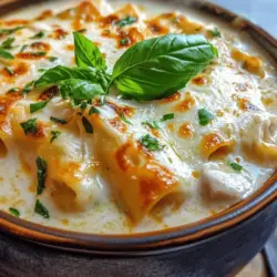 If you're on the lookout for a comforting meal that combines the heartiness of lasagna with the warm embrace of a creamy soup, look no further than Creamy White Chicken Lasagna Soup. This innovative dish takes the beloved flavors of traditional lasagna and reimagines them in a bowl of creamy goodness. It effortlessly brings together tender chicken, rich cheeses, and the delightful textures of lasagna noodles, creating a satisfying experience that’s perfect for any occasion.
