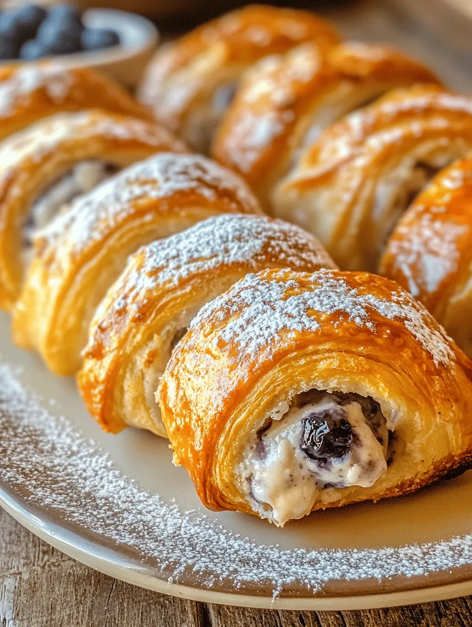 If you’re searching for a delightful dessert that combines the rich, creamy goodness of cheesecake with a flaky, buttery pastry, look no further than Blueberry Bliss Cheesecake Rolls. This innovative treat marries the best elements of classic cheesecake with the simplicity of crescent roll dough, making it an irresistible option for both novice bakers and seasoned chefs alike. The appeal of these rolls lies not only in their flavor but also in their stunning presentation—a perfect swirl of cheesecake filling and fresh blueberries wrapped in a golden crust.