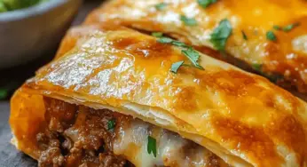Cheesy Beef Chimichangas Delight: A Flavorful Fiesta in Every Bite!