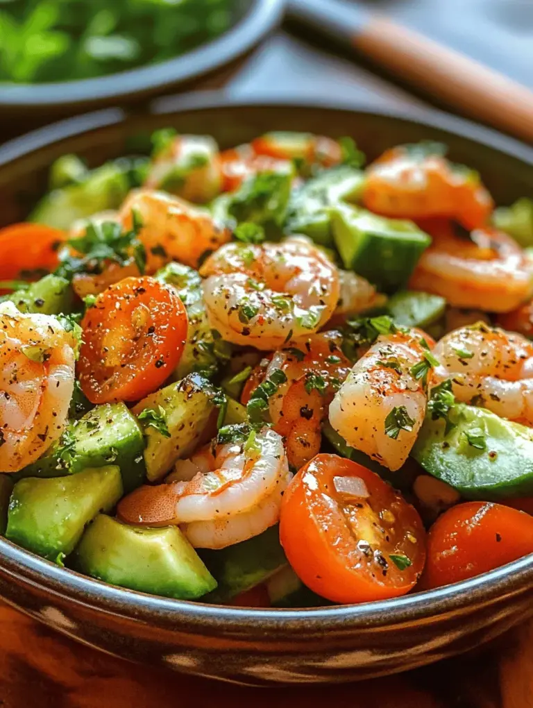 Are you looking for a light, refreshing dish that tantalizes the taste buds while delivering a healthy punch? Look no further than the Refreshing Cucumber Shrimp Salad. This vibrant salad combines the delicate flavor of shrimp with crisp cucumbers, juicy cherry tomatoes, and a medley of other fresh ingredients, making it a perfect choice for a summer meal or a light lunch.