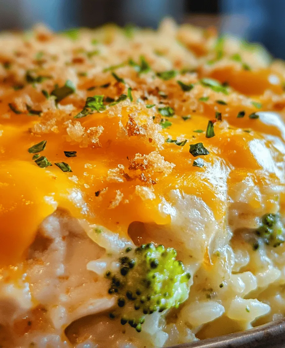 When it comes to home cooking, few things are as comforting and satisfying as a hearty casserole. The Cheesy Chicken Broccoli Rice Casserole is a perfect representation of this beloved dish, combining tender chicken, vibrant broccoli, and creamy cheese all baked together in a warm, inviting casserole that the whole family will love. This recipe not only delivers on flavor but also packs a nutritional punch, making it an ideal choice for busy weeknight dinners or family gatherings.