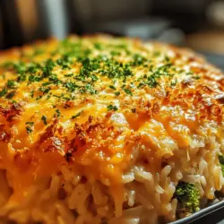 When it comes to home cooking, few things are as comforting and satisfying as a hearty casserole. The Cheesy Chicken Broccoli Rice Casserole is a perfect representation of this beloved dish, combining tender chicken, vibrant broccoli, and creamy cheese all baked together in a warm, inviting casserole that the whole family will love. This recipe not only delivers on flavor but also packs a nutritional punch, making it an ideal choice for busy weeknight dinners or family gatherings.