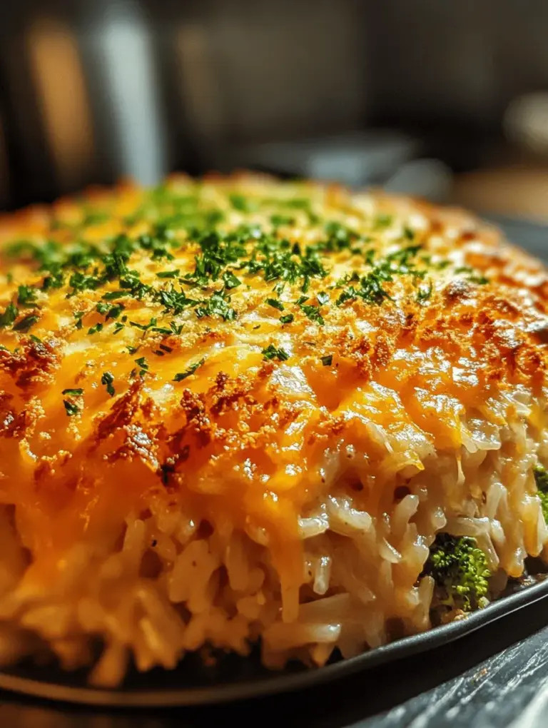 When it comes to home cooking, few things are as comforting and satisfying as a hearty casserole. The Cheesy Chicken Broccoli Rice Casserole is a perfect representation of this beloved dish, combining tender chicken, vibrant broccoli, and creamy cheese all baked together in a warm, inviting casserole that the whole family will love. This recipe not only delivers on flavor but also packs a nutritional punch, making it an ideal choice for busy weeknight dinners or family gatherings.