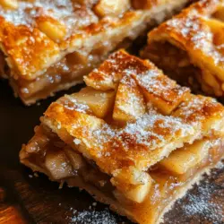 There’s something undeniably comforting about apple pie. It evokes memories of family gatherings, holiday celebrations, and the warm aroma of baked apples wafting through the kitchen. However, in the world of desserts, the classic apple pie has seen a delightful transformation—enter flaky apple pie bars. These bars capture all the essence of traditional apple pie but with a modern twist that makes them easier to prepare and serve.