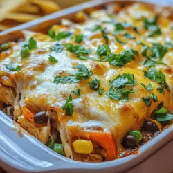 Sizzling Chicken Fajita Casserole is a flavorful, comforting dish that brings together the vibrant tastes of traditional fajitas in a convenient casserole format. This recipe is particularly appealing for those who love bold flavors but need a meal that can be prepared with minimal fuss. As families increasingly seek easy, hearty meals that fit their busy lifestyles, this casserole stands out as a go-to option. It not only offers a satisfying dinner but also allows for leftovers that can be enjoyed throughout the week.
