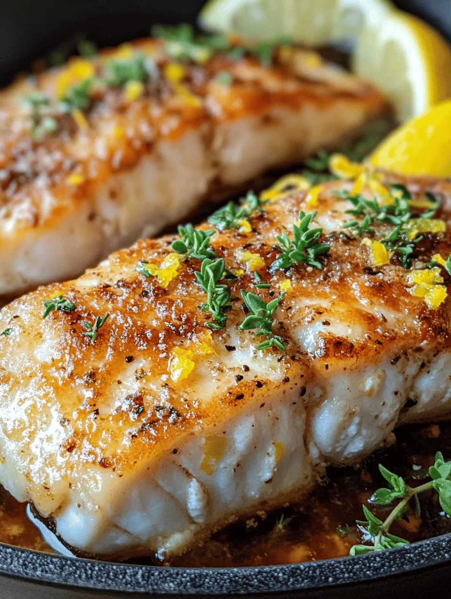 If you're a seafood enthusiast or simply looking to elevate your dinner routine, Garlic Butter Cod is a dish that deserves a place on your table. This delightful recipe features tender, flaky cod fillets bathed in a rich, buttery garlic sauce that will tantalize your taste buds. What makes it especially appealing is its simplicity; it can be prepared in under 30 minutes yet tastes like a gourmet meal. The key to achieving this balance lies in the use of fresh ingredients and straightforward cooking techniques—a combination that allows the natural flavors of the fish to shine through.