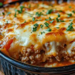 Beef Lombardi Casserole is the perfect dish for those seeking comfort in a meal that unites family and friends around the dinner table. This casserole is not only filling but also boasts an incredible balance of flavors and textures, making it an ideal choice for weeknight dinners or festive gatherings. Each bite combines the richness of hearty ground beef, the creaminess of cheeses, and the satisfying chew of al dente pasta, creating a harmonious blend that will leave everyone asking for seconds.