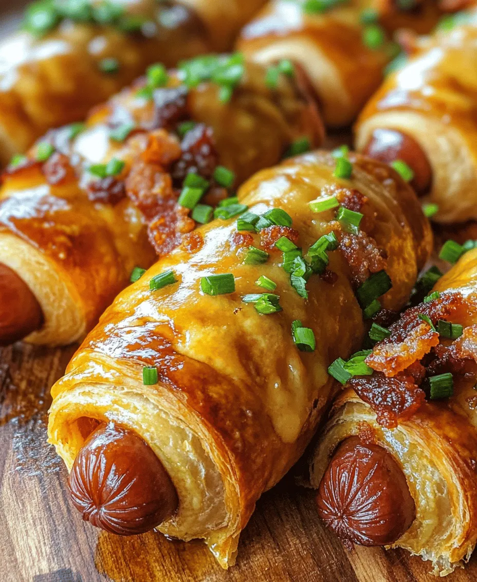 If you’re looking for a fun and delicious way to elevate your breakfast game, look no further than Breakfast Pigs in a Blanket. This delightful dish is a perfect blend of comfort food and breakfast essentials, combining mini hot dogs wrapped in flaky crescent roll dough with a rich, cheesy bacon filling. Whether you’re preparing for a weekend brunch, a quick weekday breakfast, or a late-night snack, these savory bites are sure to impress and satisfy even the pickiest eaters in your family. With their irresistible combination of flavors and textures, Breakfast Pigs in a Blanket are destined to become a staple in your culinary repertoire.