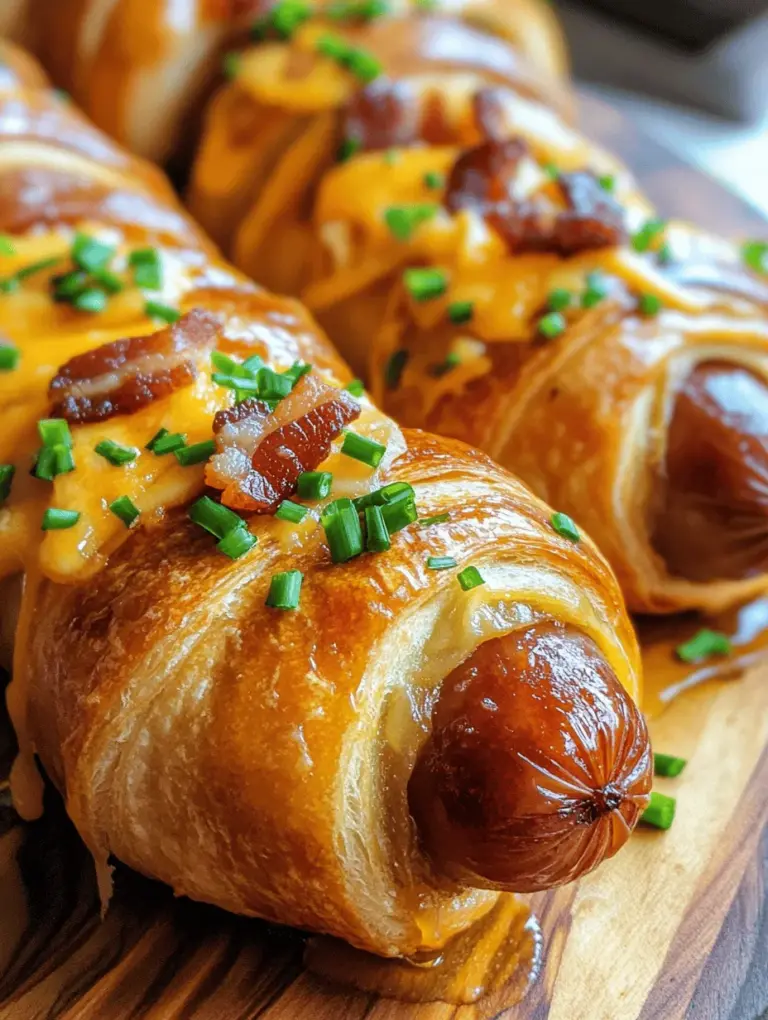 If you’re looking for a fun and delicious way to elevate your breakfast game, look no further than Breakfast Pigs in a Blanket. This delightful dish is a perfect blend of comfort food and breakfast essentials, combining mini hot dogs wrapped in flaky crescent roll dough with a rich, cheesy bacon filling. Whether you’re preparing for a weekend brunch, a quick weekday breakfast, or a late-night snack, these savory bites are sure to impress and satisfy even the pickiest eaters in your family. With their irresistible combination of flavors and textures, Breakfast Pigs in a Blanket are destined to become a staple in your culinary repertoire.
