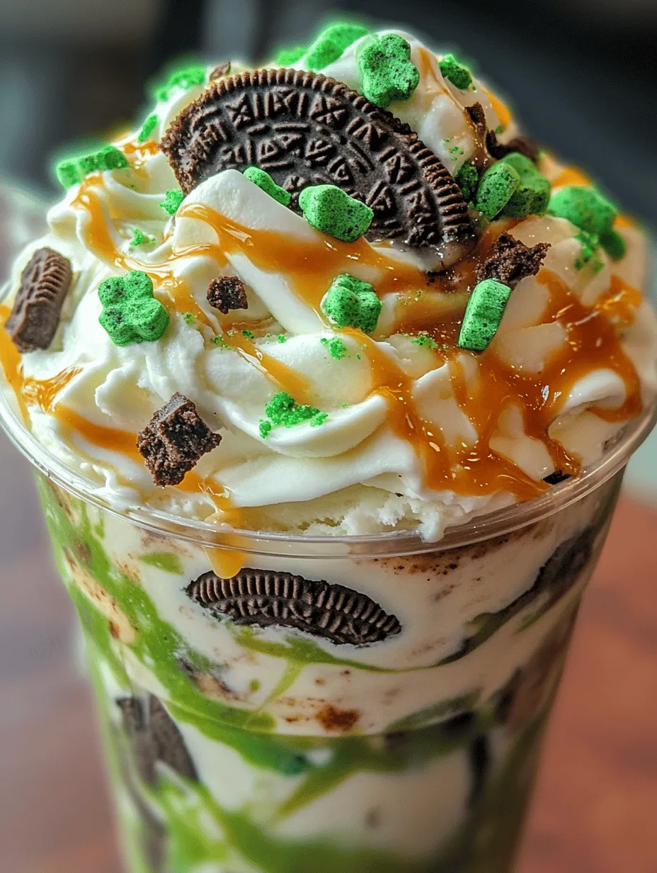 The Oreo Shamrock McFlurry is a beloved seasonal treat that captures the essence of indulgence with its rich, creamy vanilla ice cream, refreshing mint flavor, and crunchy Oreo cookie pieces. This delightful dessert, available at popular fast-food chains, has become a staple during the St. Patrick's Day season, bringing a taste of festive joy to ice cream lovers everywhere. With this easy copycat recipe, you can recreate this seasonal favorite in the comfort of your own kitchen, impressing family and friends with a deliciously creamy and minty treat that is perfect for any occasion, not just St. Patrick's Day.