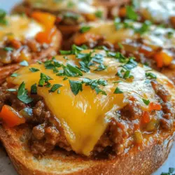 If you're searching for a dish that perfectly balances hearty indulgence and comfort food charm, look no further than the Ultimate Texas Toast Sloppy. This delectable creation combines the rich, savory flavors of a traditional Sloppy Joe with the buttery, crispy goodness of Texas toast, making it a standout option for casual gatherings or family dinners. The irresistible combination of textures—from the soft, pillowy bread to the rich, meaty filling—makes every bite a delight. Whether you're hosting a backyard barbecue or simply looking to spice up a weeknight meal, this recipe is sure to impress both kids and adults alike.