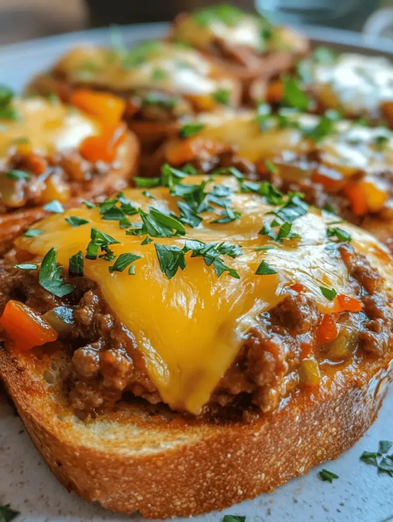 If you're searching for a dish that perfectly balances hearty indulgence and comfort food charm, look no further than the Ultimate Texas Toast Sloppy. This delectable creation combines the rich, savory flavors of a traditional Sloppy Joe with the buttery, crispy goodness of Texas toast, making it a standout option for casual gatherings or family dinners. The irresistible combination of textures—from the soft, pillowy bread to the rich, meaty filling—makes every bite a delight. Whether you're hosting a backyard barbecue or simply looking to spice up a weeknight meal, this recipe is sure to impress both kids and adults alike.