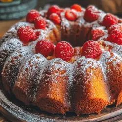 Bundt cakes have garnered immense popularity in baking culture, known for their distinctive shapes and rich flavors. These cakes are not only visually appealing but also versatile, offering a delicious option for celebrations, gatherings, or simply enjoying a slice with your afternoon tea. In this article, we will focus on the Lemon Raspberry Bundt Cake—a vibrant dessert that combines the refreshing zing of lemon with the sweet, tart flavor of fresh raspberries. This cake stands out not only for its striking appearance but also for its delightful balance of flavors, making it a perfect choice for any occasion, be it a summer picnic or a cozy family dinner.