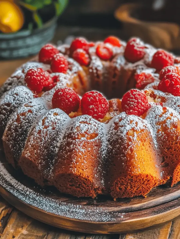 Bundt cakes have garnered immense popularity in baking culture, known for their distinctive shapes and rich flavors. These cakes are not only visually appealing but also versatile, offering a delicious option for celebrations, gatherings, or simply enjoying a slice with your afternoon tea. In this article, we will focus on the Lemon Raspberry Bundt Cake—a vibrant dessert that combines the refreshing zing of lemon with the sweet, tart flavor of fresh raspberries. This cake stands out not only for its striking appearance but also for its delightful balance of flavors, making it a perfect choice for any occasion, be it a summer picnic or a cozy family dinner.