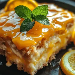 If you're looking for a dessert that effortlessly marries tangy flavors with a creamy texture, then look no further than the Tangy Lemon Cream Cheese Dump Cake with a Buttery Crust. This delightful recipe is a wonderful treat for any occasion, boasting a refreshing lemon zing that brightens up your palate, combined with the rich creaminess of cream cheese.
