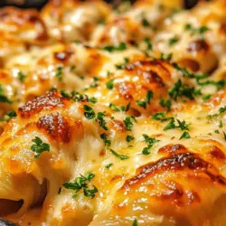 Garlic Butter Chicken Alfredo Stuffed Shells Recipe