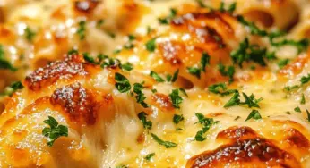 Garlic Butter Chicken Alfredo Stuffed Shells Recipe