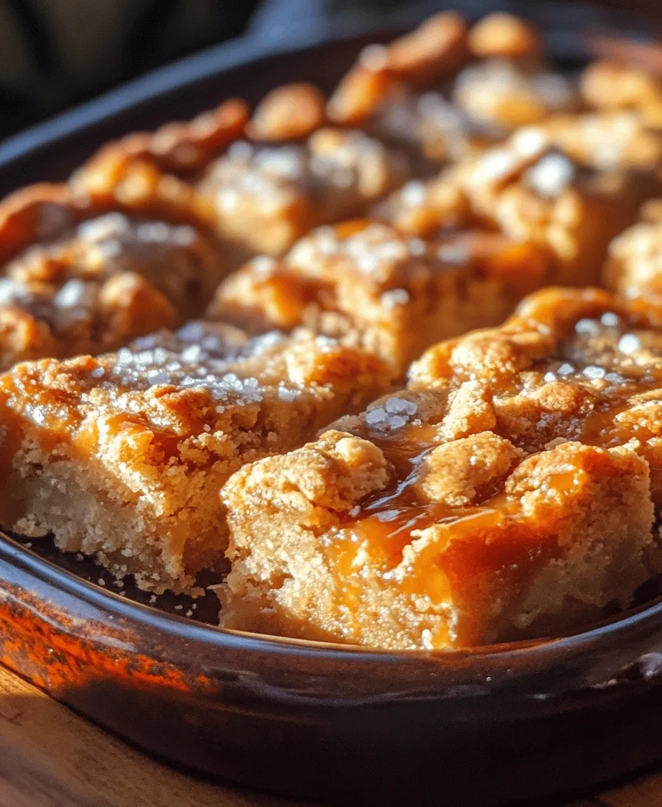 Before we dive into the preparation steps, let’s explore the essential ingredients that make these salted caramel butter bars a true delight. Each component plays a crucial role in ensuring that the bars achieve the perfect balance of flavor and texture.
