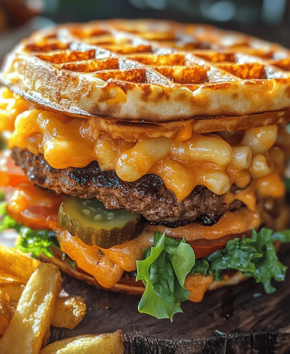 In the world of culinary delights, few combinations are as heartwarming and indulgent as the classic mac and cheese, paired with the juicy goodness of a burger. Now, imagine merging these two beloved dishes into one epic creation: the Mac 'N Cheese Waffle Burger. This recipe is not just a meal; it's an experience that takes comfort food to new heights, making it an exciting option for families, gatherings, or special occasions.