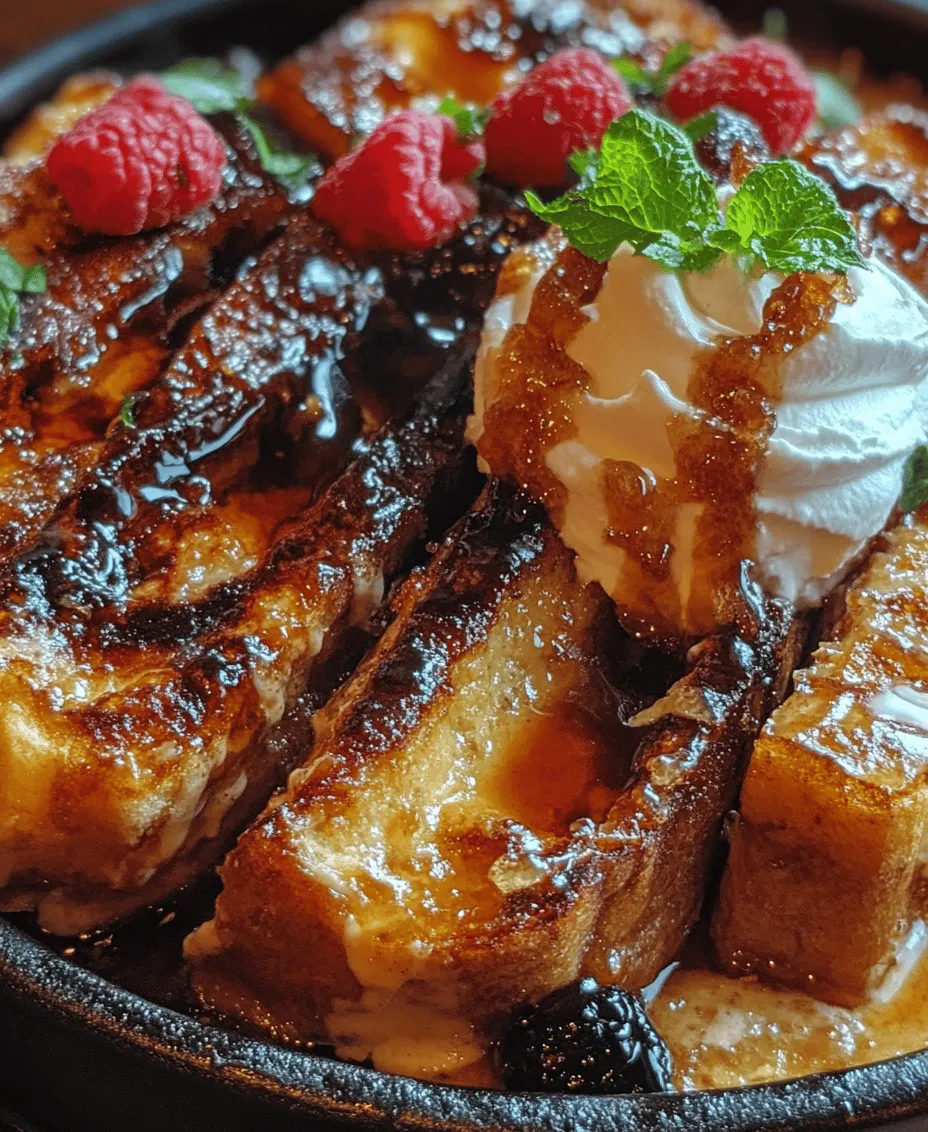 When it comes to breakfast, few dishes manage to blend indulgence with comfort quite like crème brûlée French toast. This delightful dish takes the classic French dessert, crème brûlée, and transforms it into a luscious breakfast treat that is perfect for any occasion. Imagine biting into a piece of golden-brown toast with a creamy custard center, topped with a caramelized sugar crust that crackles as you dig in. It’s a breakfast experience that feels both luxurious and satisfying, making it a standout choice for special gatherings or simply a weekend treat.