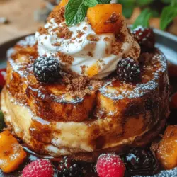 When it comes to breakfast, few dishes manage to blend indulgence with comfort quite like crème brûlée French toast. This delightful dish takes the classic French dessert, crème brûlée, and transforms it into a luscious breakfast treat that is perfect for any occasion. Imagine biting into a piece of golden-brown toast with a creamy custard center, topped with a caramelized sugar crust that crackles as you dig in. It’s a breakfast experience that feels both luxurious and satisfying, making it a standout choice for special gatherings or simply a weekend treat.