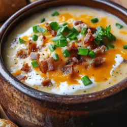 Explore the delightful world of comfort food with our Creamy Outback Potato Soup recipe. This rich and creamy dish, featuring tender russet potatoes, savory bacon, and a hint of spice, is perfect for a cozy night in or a gathering with friends. Imagine settling down on a chilly evening with a steaming bowl of this soup, its aroma wrapping around you like a warm blanket. With its simple ingredients and straightforward preparation, this soup not only satisfies your cravings but also warms your soul.