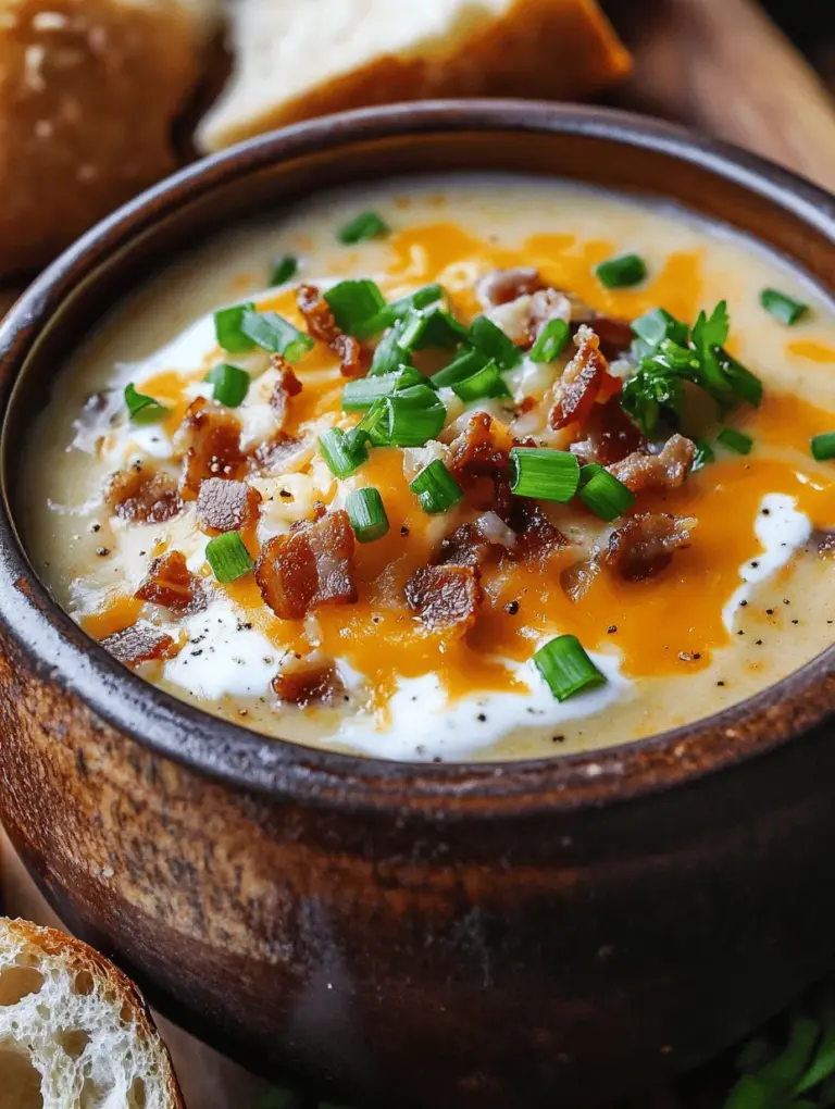 Explore the delightful world of comfort food with our Creamy Outback Potato Soup recipe. This rich and creamy dish, featuring tender russet potatoes, savory bacon, and a hint of spice, is perfect for a cozy night in or a gathering with friends. Imagine settling down on a chilly evening with a steaming bowl of this soup, its aroma wrapping around you like a warm blanket. With its simple ingredients and straightforward preparation, this soup not only satisfies your cravings but also warms your soul.