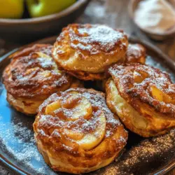 Welcome to the delightful world of Cinnamon-Kissed Baked Apple Fritters, where each bite promises a comforting blend of flavors that evoke the essence of fall. This recipe is not just a treat for the taste buds; it’s a wholesome indulgence that allows you to enjoy a dessert that is both satisfying and nourishing. With the warm spices of cinnamon and nutmeg, paired with the natural sweetness of apples and the hearty texture of oats, these baked apple fritters are a delightful choice for any time of the day.