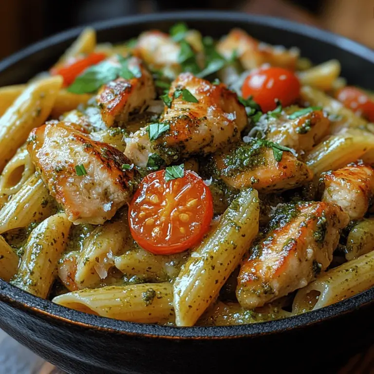 Now that we've whetted your appetite, let's dive into the essential ingredients that make creamy pesto chicken pasta not only delicious but also straightforward to prepare. Each ingredient plays a vital role in crafting this comforting dish.