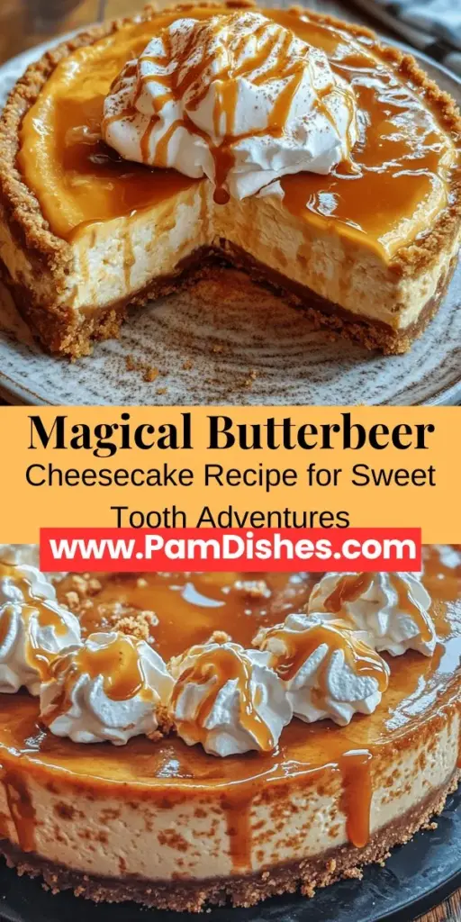 Discover the enchanting world of Butterbeer Cheesecake, a dreamy dessert inspired by the iconic drink from the Harry Potter series. This rich cheesecake combines smooth cream cheese, sweet butterscotch syrup, and a hint of butter extract, creating a creamy delight that will transport you to Diagon Alley. Perfect for themed parties or cozy nights in, this indulgent treat is sure to impress. Follow our step-by-step guide to make your own magical creation at home!