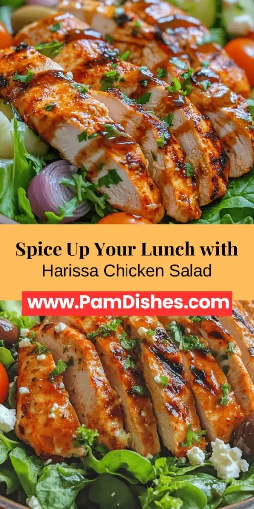Spice up your meal with a vibrant Harissa Chicken Salad that's both flavorful and nutritious. This dish features succulent chicken marinated in zesty harissa paste, paired with a fresh mix of vegetables for a satisfying crunch. Learn about the origins of harissa and the health benefits of each ingredient, along with step-by-step instructions for perfecting your salad. Perfect for lunch or dinner, this recipe brings a delightful twist to your table. Dive into the bold flavors and enjoy a healthy twist on a classic salad!