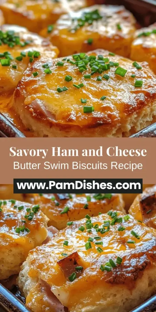 Discover the comforting goodness of Ham and Cheese Butter Swim Biscuits, a delicious twist on traditional biscuits. This easy recipe blends savory diced ham and melted cheddar cheese into a warm, buttery pastry that's perfect for any occasion. Ideal for brunch, potlucks, or family dinners, these biscuits come together quickly, requiring minimal ingredients and effort. Enjoy them fresh from the oven or as a delightful side dish, and savor the rich flavors that make every bite special.