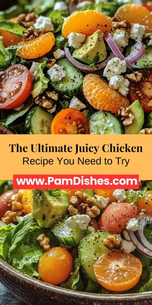Discover how to create the best chicken ever with our simple recipe that guarantees juicy, flavorful results every time! This dish combines boneless, skinless chicken breasts with a delicious marinade made from olive oil, honey, Dijon mustard, garlic, fresh herbs, and lemon. Perfect for any meal, this chicken can be grilled, baked, or even fried to perfection. Impress your family and friends with this foolproof recipe! #BestChicken #ChickenRecipe #CookingTips #HomemadeDeliciousness #EasyRecipes