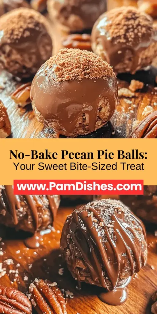 Discover the joy of making Pecan Pie Balls, a no-bake treat that combines the rich flavors of traditional pecan pie into a fun, bite-sized dessert. With crunchy pecans, creamy butter, and a hint of cocoa, these easy-to-prepare snacks offer a delightful taste without the fuss of baking. Perfect for gatherings or a quick indulgence, each ball delivers a satisfying mix of sweetness and nostalgia. Dive into this modern twist on a classic dessert today!