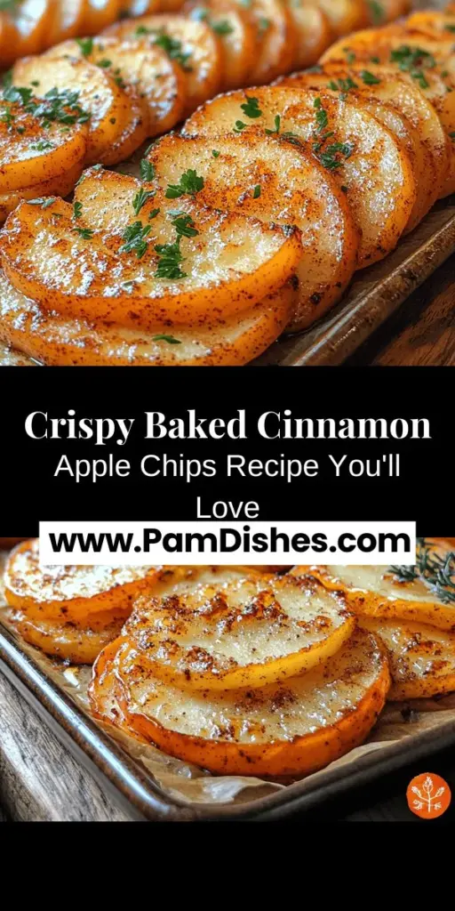 Discover the joy of homemade snacks with baked cinnamon apple chips! These crunchy delights are a healthy alternative to store-bought snacks, filled with natural sweetness from apples and the warm aroma of cinnamon. Easy to make with just a few ingredients, you can customize the flavors to your liking. Enjoy them as a standalone treat, a topping for yogurt, or a salad addition. Perfect for kids and adults alike, these chips are a delicious, guilt-free way to snack!