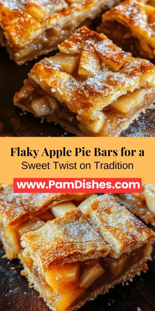 Get ready to indulge in flaky apple pie bars—a delightful twist on the classic dessert you love! These bars capture the comforting flavors of apple pie in a convenient format, making them perfect for any gathering or a sweet treat at home. With a buttery crust and a spiced apple filling, they are sure to impress. Follow our easy step-by-step guide to create these tasty treats that will become a family favorite! #ApplePieBars #Dessert #Baking #FallFlavors #SweetTreats #HomemadeDesserts