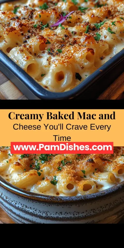 Indulge in the ultimate comfort food with this Heavenly Creamy Baked Mac and Cheese recipe. Bursting with flavor, it features elbow macaroni coated in a luxurious cheese sauce made from a blend of sharp cheddar, mozzarella, and cream cheese. With a crispy breadcrumb topping, it's as satisfying as it is delicious. Perfect for family dinners, potlucks, or cozy nights at home, this dish will elevate any meal. Discover the secrets to making this creamy delight and impress your loved ones with your culinary skills.