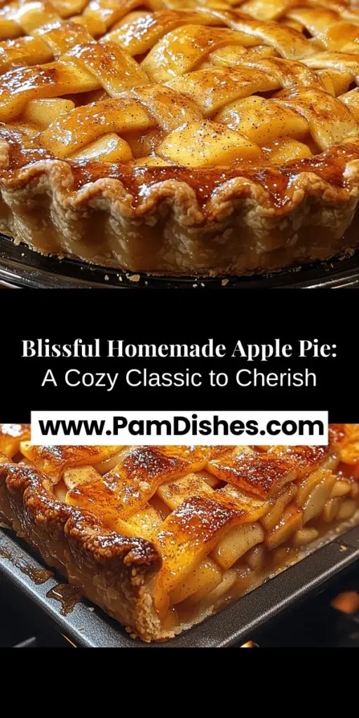 Discover the timeless delight of a homemade apple pie with this blissful recipe that encapsulates tradition and comfort. From selecting the perfect apples to crafting a flaky crust, each step emphasizes quality and care. The combination of sweet, spiced apples, a buttery crust, and warm spices creates a dessert that brings families together during every occasion. Serve it warm with ice cream or whipped cream for an unforgettable experience that fills your home with nostalgia and warmth. Embrace the joy of baking and create lasting memories with your loved ones!