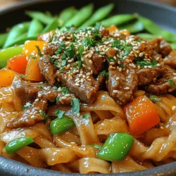 When it comes to culinary delights that marry flavor and texture in a single dish, Sizzling Hoisin Beef Noodles stands out as a favorite. This dish is a symphony of savory beef, tender noodles, and vibrant vegetables, all harmonized by the sweet, tangy notes of Hoisin sauce. Whether you’re looking to impress at a dinner party or simply need a quick yet satisfying meal for a busy weeknight, this recipe is incredibly versatile. The balance of rich flavors and satisfying textures makes it a go-to choice for food lovers everywhere.