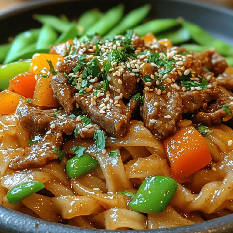 When it comes to culinary delights that marry flavor and texture in a single dish, Sizzling Hoisin Beef Noodles stands out as a favorite. This dish is a symphony of savory beef, tender noodles, and vibrant vegetables, all harmonized by the sweet, tangy notes of Hoisin sauce. Whether you’re looking to impress at a dinner party or simply need a quick yet satisfying meal for a busy weeknight, this recipe is incredibly versatile. The balance of rich flavors and satisfying textures makes it a go-to choice for food lovers everywhere.
