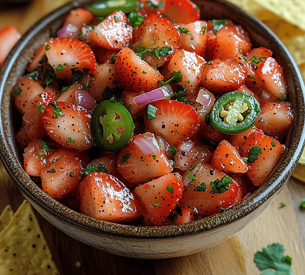 The foundation of any great salsa lies in its ingredients. Each component of Spicy Sweet Strawberry Jalapeño Salsa contributes to the overall flavor and texture, creating a harmonious blend that is both refreshing and satisfying. Let’s take a closer look at the key ingredients that make this salsa truly special.